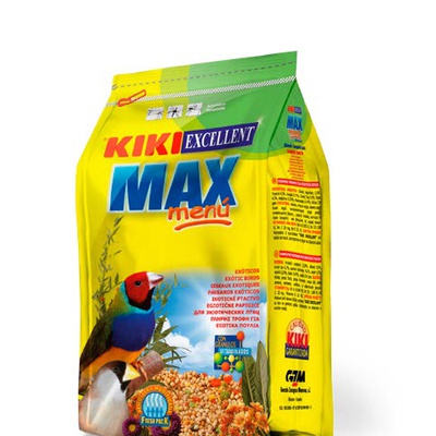 Kiki Excellent Max Menu Exotic Birds - Полнорационный корм для экзотических пород 500гр