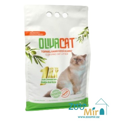 Oliva Cat, натуральный комкующийся наполнитель для кошачьего туалета из семян оливы, 7 литров