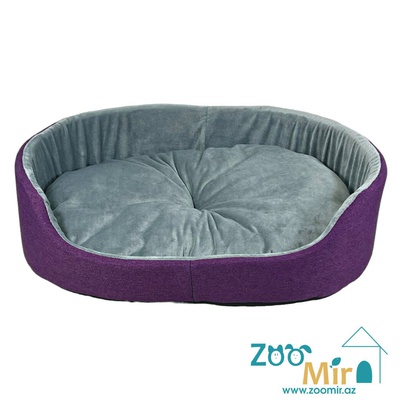 ZooMir "Purple", модель лежаки "Матрешка" для мелких пород собак и кошек, 55х42х14 см (размер L)