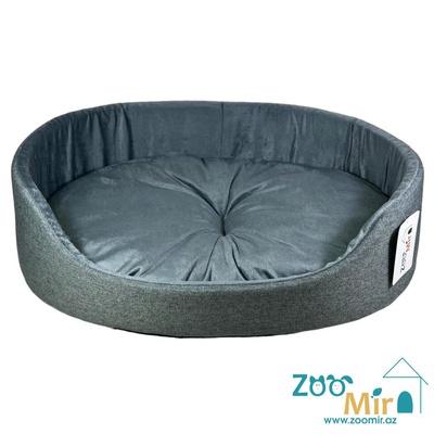 ZooMir, модель лежаки "Матрешка" для мелких пород щенков и котят, 43х30х10 см (размер S)(цвет: серый с серым)