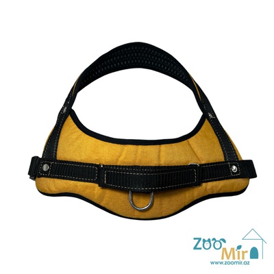 ZooMir, шлейка-жилетка для собак средних и крупных пород, цвет: горчичный (размер L)