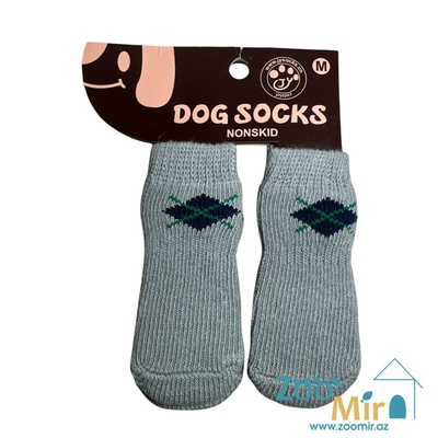 KI Dog Socks, трикотажные носки для собак, в наборе 4 шт., (размер  М )(цена за 1 набор)
