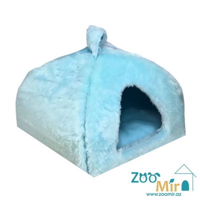 Zoomir, модель "Купол", домик для котят и кроликов, 35х35х30 см (размер: S)(цвет: голубой)