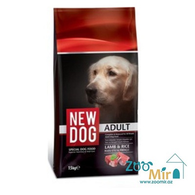 New Dog Lamb, cухой корм для взрослых собак всех пород с ягненком, 15 кг (цена за 1 мешок)