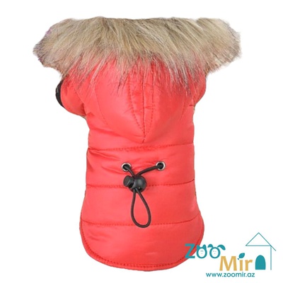 Tu, модель "Red 2", куртка-дожевик для собак малых пород, 3 - 4 кг (размер L)