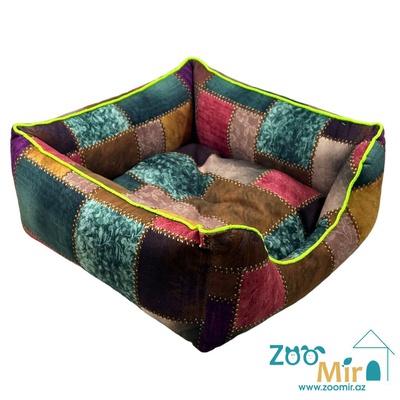ZooMir, лежак для мелких пород собак и кошек, 42x42x16 см (размер S) (цвет: цвет 1)