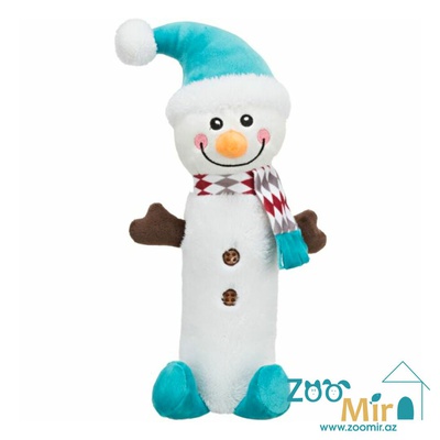Trixie, новогодняя игрушка в форме снеговика для собак средних пород, 38 см