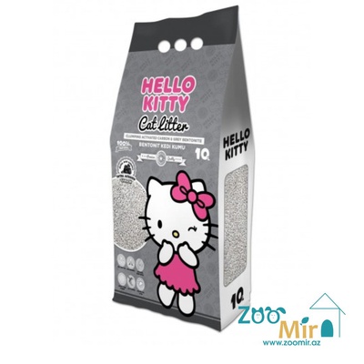 Hello Kitty Cat Litter, натуральный комкующийся наполнитель с карбоном, для кошек, 10 л