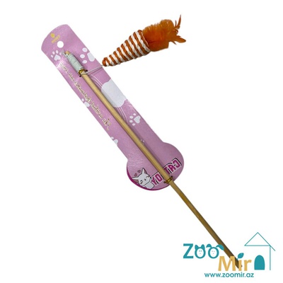 CatToy, игрушка дразнилка, удочка с погремушкой, 40 см (выпускается в разных цветах ) (цена за 1 игрушку)