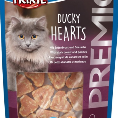 Trixie Ducky Hearts, со вкусом утиной грудкой и минтаем, 50 гр