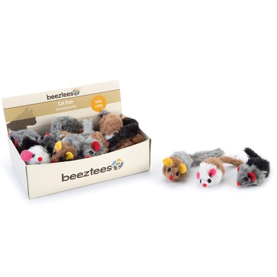 Beeztees Cat Fun, игрушка в форме мышки, для котят и кошек (цена за 1 игрушку)