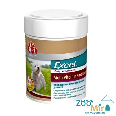8in1, Excel Multi Vitamin Small Breed, комплексная мультивитаминная добавка, для собак мелких пород, 70 таб.
