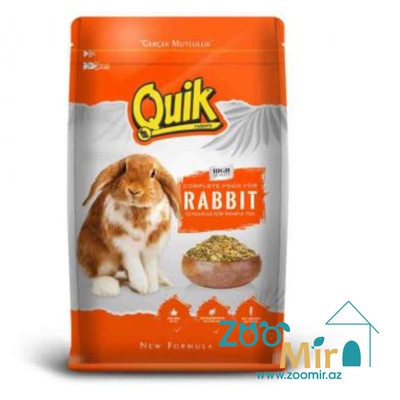 Quik, сбалансированная зерновая смесь для ежедневного кормления, корм для декоративных кроликов, 750 гр. (цена за 1 пакет)
