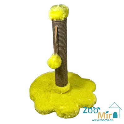 Zoomir "Paw", когтеточка для кошек и котят, 41х32х32 см (цвет: желтый)