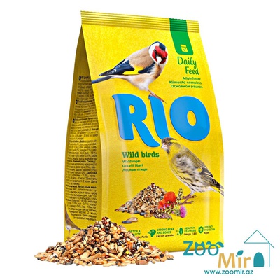 Rio, сбалансированная зерновая смесь для ежедневного кормления, корм для лесных певчих птиц, 500 гр (цена за 1 пакет)