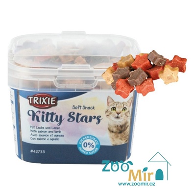 Trixie Soft Snack Kitty Stars, мягкие звездочки для кошек с лососем и ягненком, 140 гр