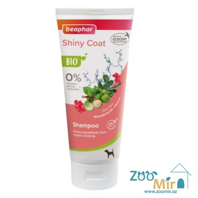 Beaphar Shiny Coat Shampoo Bio, био шампунь для блестящий шерсти собак, 200 мл
