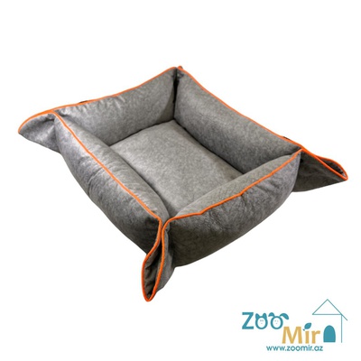 Zoomir, "Light Gray Marble" лежак-матрасик трансформер для мелких пород собак и кошек, 60x45x18 см