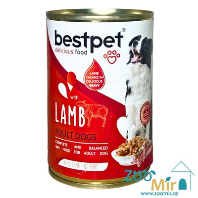 BestPet, консервы для взрослых собак с говядиной в соусе, 400 гр