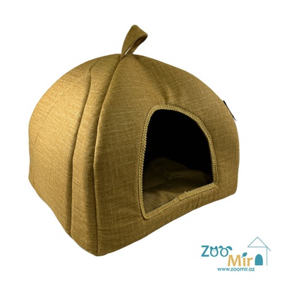 Zoomir, "Color of Mustard" модель "Купол", домик для мелких пород собак и кошек, 40х35х34 см
