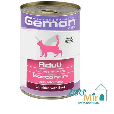 Gemon, консервы для стерилизованных кошек с говядиной, 415 гр
