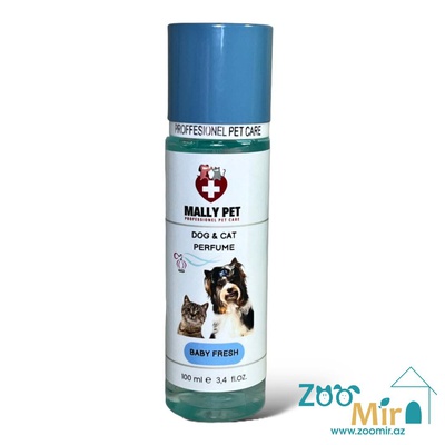 Mally Pet Professional Pet Care Baby Fresh, парфюм для собак и кошек, 100 мл