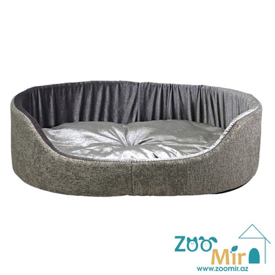 ZooMir "Silver Grey", модель лежаки "Матрешка" для мелких пород собак и кошек, 55х42х14 см (размер L)