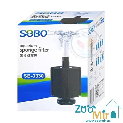 Sobo Aquarium Sponge Filter SB - 3330, аэрлифтный фильтр для аквариумов