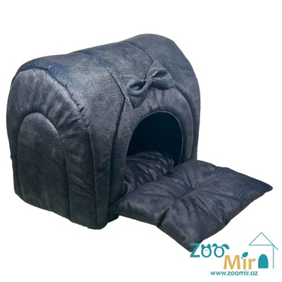 Zoomir, модель "Туннель с боковой дверью" , для мелких пород собак и кошек, 40х30х34 см (цвет: черный)