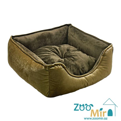 ZooMir, "Coffee Brown", лежак для мелких пород собак и кошек, 43x40x16 см