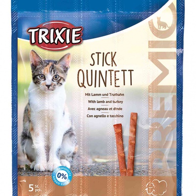 Trixie Stick Quintett, палочки для кошек со вкусом ягненка и индейки, 5 гр. (цена за 1 шт.)