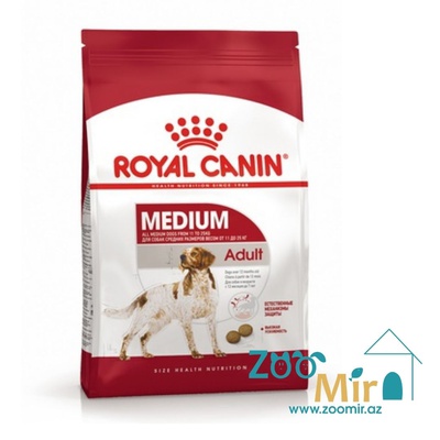 Royal Canin Medium Adult, сухой корм для взрослых собак средних пород, 15 кг (цена за 1 мешок)