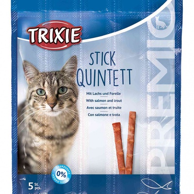 Trixie Stick Quintett, палочки для кошек со вкусом лосося и форели, 5 гр. (цена за 1 шт.)