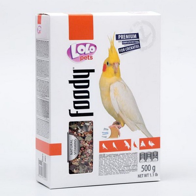 LoLo Pets полнорационный корм для средних попугаев 500 гр
