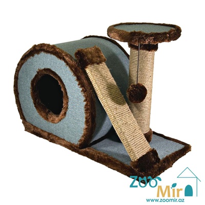 Zoomir, модель улитка "Blue Art Nouveau", домик-когтеточка, для котят и кошек, 65х30х44 см
