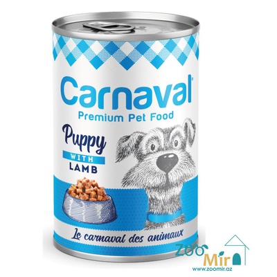 Carnaval, консервы для щенков с ягненком, 400 гр