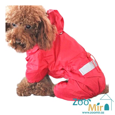 Tu, модель "Red 1", куртка-дожевик для собак малых пород, 2 - 3,5 кг (размер М)