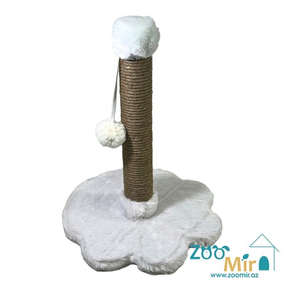 Zoomir "Paw", когтеточка для кошек и котят, 41х32х32 см (цвет: белый)