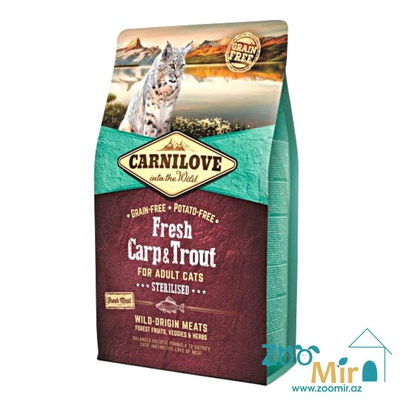 Carnilove, сухой корм для стерилизованных кошек и кастрированных котов со вкусом карпа и форели, на развес (цена за 1 кг)