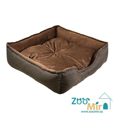 Zoomir, "Brown 2" лежак для мелких пород собак и кошек, 40x40x11 см (размер S)