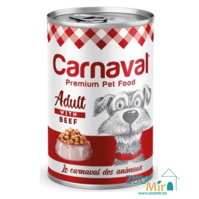 Carnaval, консервы для собак с говядиной, 400 гр