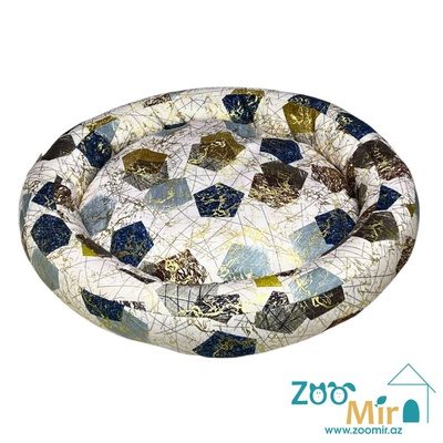 Zoomir, лежак для мелких пород собак и кошек, 52x52x8 см (размер S) (цвет: ромб)
