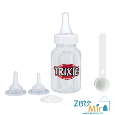 Trixie, набор для кормления, бутылочка с соской, мерная ложка, подходит для щенков и котят, 120 мл