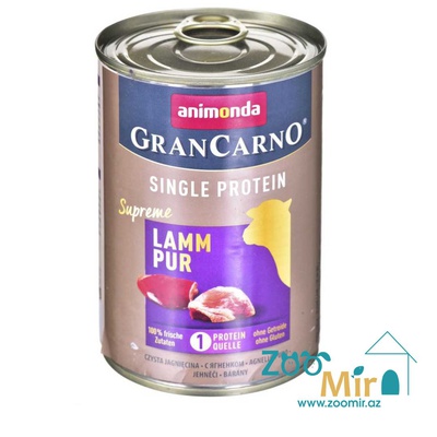 Gran Carno Adult, влажный корм для собак с ягненком, 800 гр