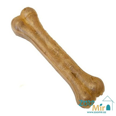 Nunbell, кость из прессованной кожи для чистки зубов у собак средних пород, 20 см (цена за 1 кость)