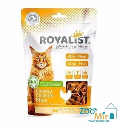 Royalist Cat Chessy Chicken Bites, кубики для кошек со вкусом сыра и курицы, 80 гр