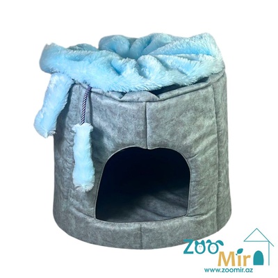 Zoomir модель "Cat Bag - Grey", для котят и кошек, 33х35х35 см (цвет: серо-голубой)