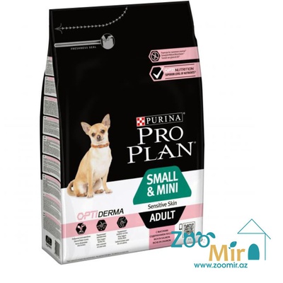 Purina Pro Plan, сухой корм для взрослых собак мелких и карликовых пород с лососем, 7 кг (цена за 1 мешок)