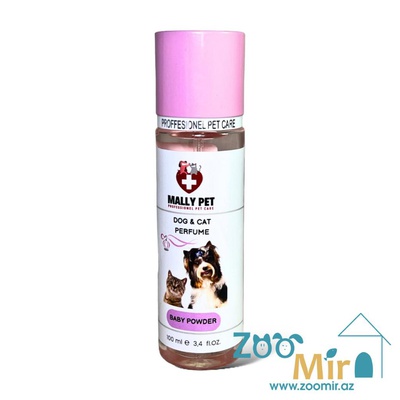 Mally Pet Professional Pet Care Baby Powder, парфюм для собак и кошек, 100 мл