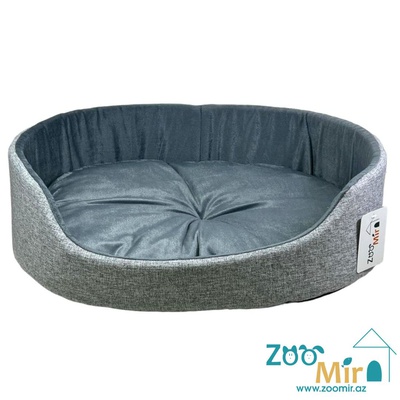 Zoomir, модель лежаки "Матрешка" для мелких пород собак и кошек, 55х42х14 см (размер L)(цвет: серо-серый 1)